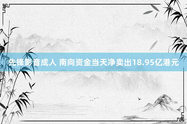 先锋影音成人 南向资金当天净卖出18.95亿港元