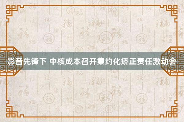 影音先锋下 中核成本召开集约化矫正责任激动会